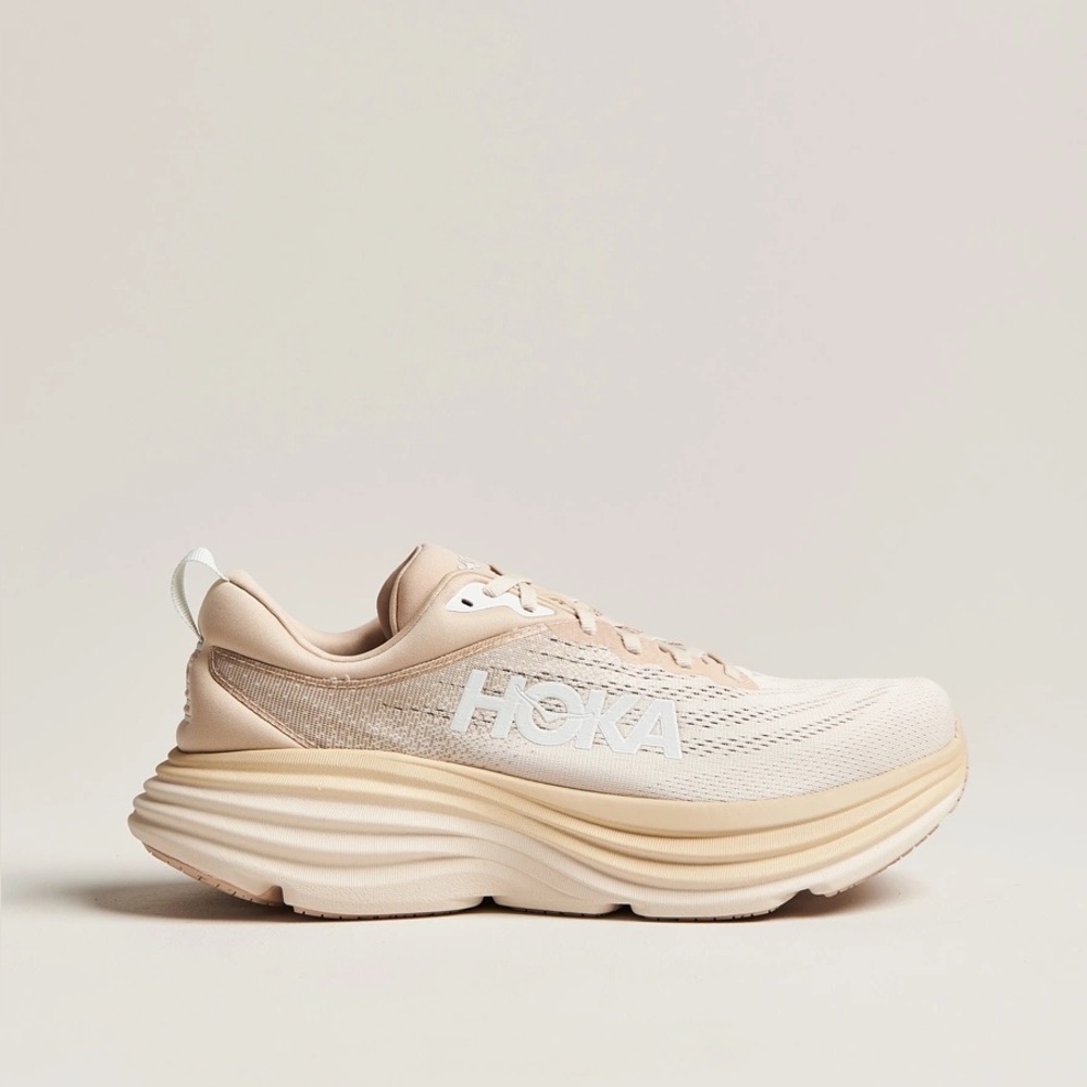 HOKA Women's Bondi 8, Shifting Sand/Eggnog, so 9.5